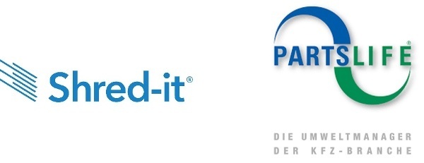 Partslife und Shred-it Logo